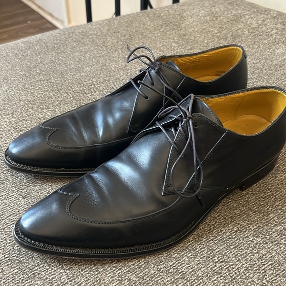 Boss Hugo Boss Celection Oxford Mens Lace Up Wing Tip Black Leather Shoes 10 main image 15